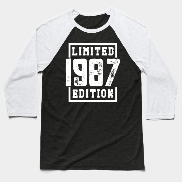 1987 Limited Edition Baseball T-Shirt by colorsplash